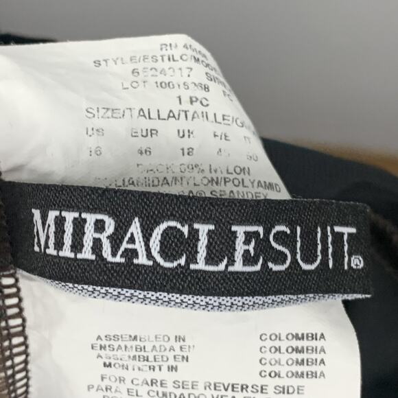 Miraclesuit Swimsuit Womens 16 One Piece SIREN 6524317 Shapewear Animal Print - Picture 4 of 6